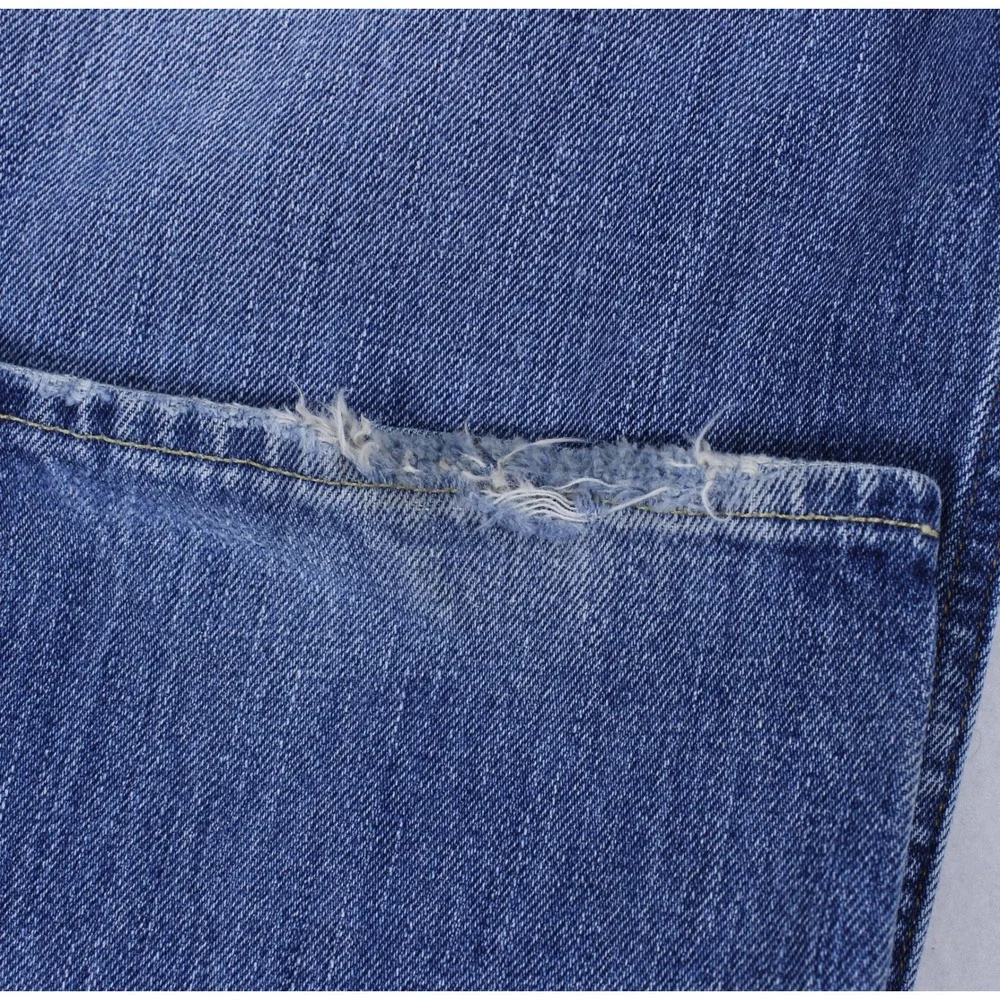 Polo Ralph Lauren 867 Classic Fit Jeans Mens 38x32 Medium Wash Distressed Hem